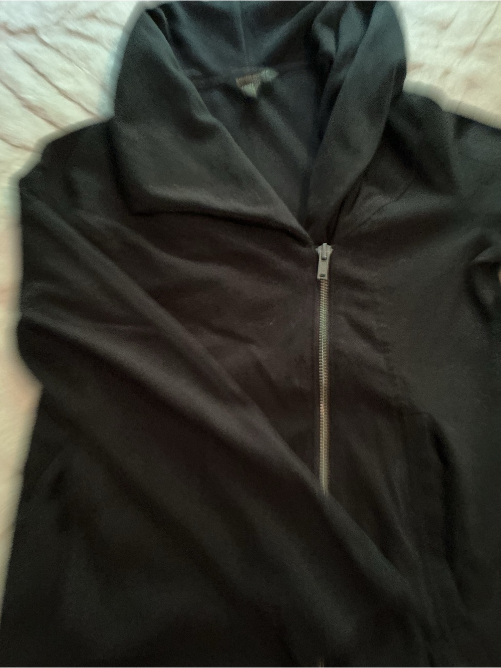 Banana Republic Black Knit Zip Hoodie